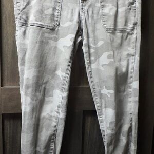 Gray Camouflage Utility by Seven7 Pants